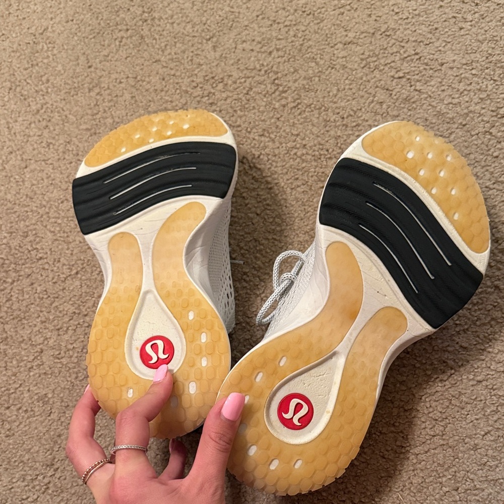 Worn once lululemon athletica White and Black Athletic Shoes - Picture 3 of 4